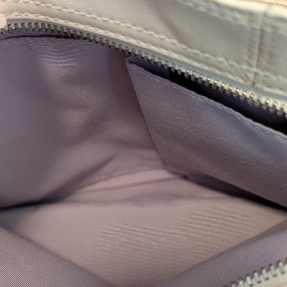 Coach F17219 Soho Lynn Ivory White & Gold Leather Hobo Shoulder Bag Purse - Picture 12 of 16